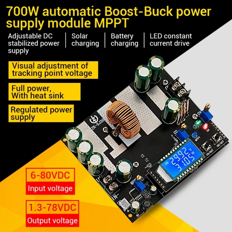 

Автоматические преобразователи StepUPDownConverters от 6–80 В до 1,3–78 В, 30 А, повышающий/компенсирующий регулятор