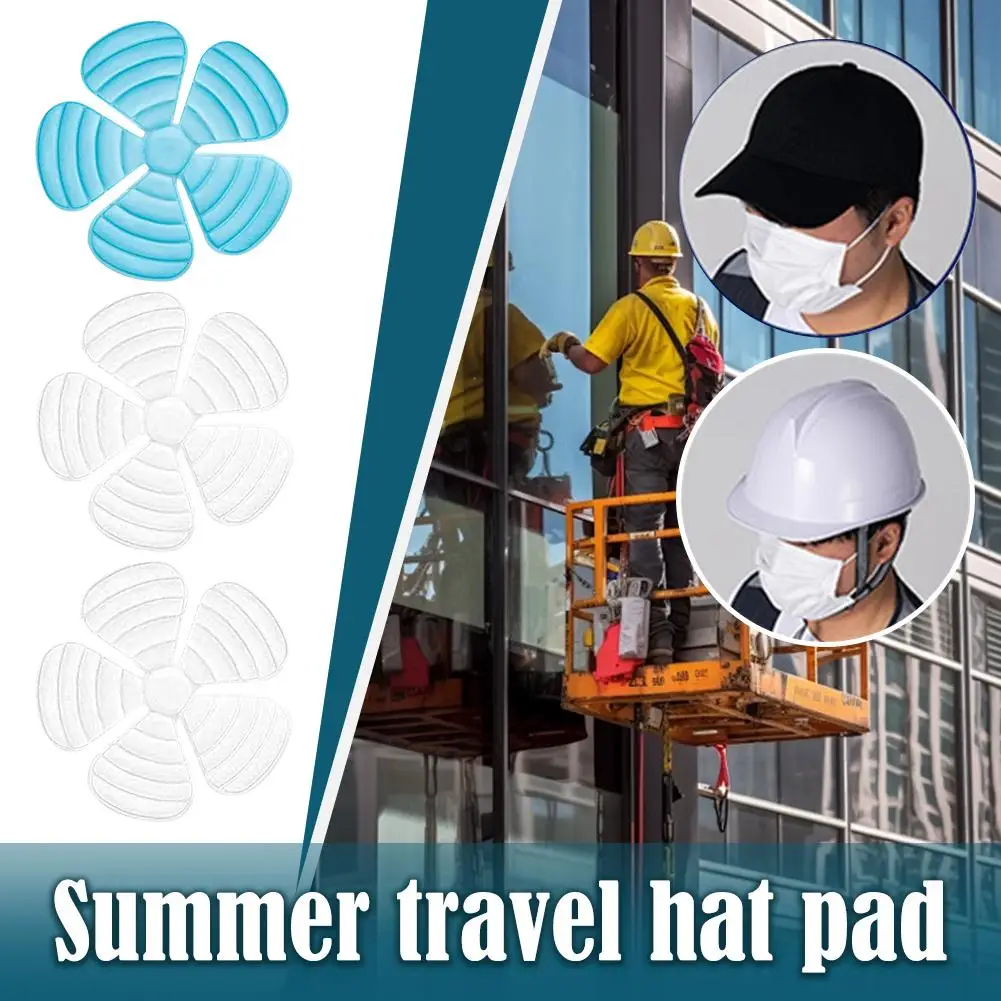Summer Cooling Ice Mat Liner Reusable Hat Helmet Cool Pad PCM Ice Hat Liner With Good Cooling Performance For Cycling Travel