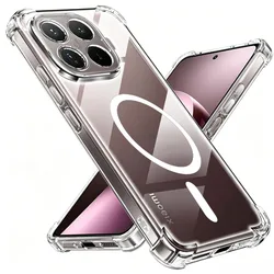 Magnetic Crystal Clear Protective Case with Magsafe - Transparent Cover Coque s - Xiaomi 17T Pro (Transparent)