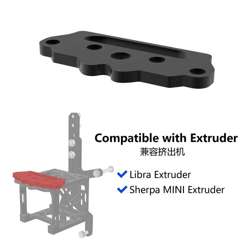 Mellow Cnc Catraca de Alumínio e Hevort Suporte de Impressão para Golias Dragão Louco Hotend vz Extrusora Sherpa Mini Impressora 3d - Imagem 6