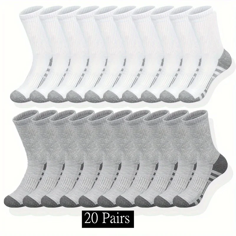 Men’s Classic Crew Sports Socks – 10/20/30 Pairs 3