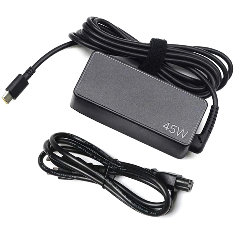 레노버 노트북 충전기, USB C타입 전원 어댑터, 20V2.25A 에 적합, 45W