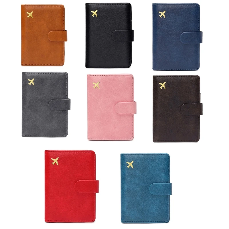 

PU Leather RFID Blocking Passport Holder Covers Travel Credit Card Wallet for Women Men Passport Cover