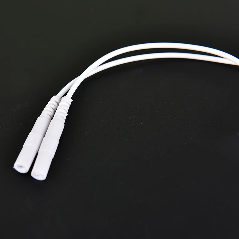 2 Pcs Electrode Lead Wire Connecting Cable Sleeping Aids Earclips Electrode Ear Clips Breast Nipple Ear Pain Relief Clip