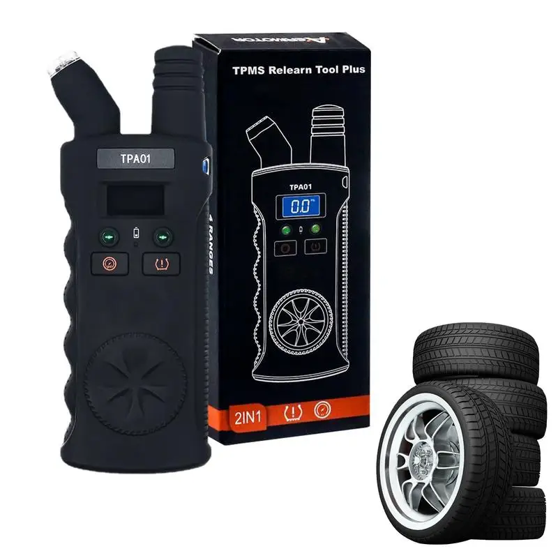 

2 In 1 TPMS Reset Sensor TPA01 TPMS Relearn Tool Plus Digital Tire Pressure Gauge 150 PSI TPMS Reset Sensor For Chevy/Cadillac