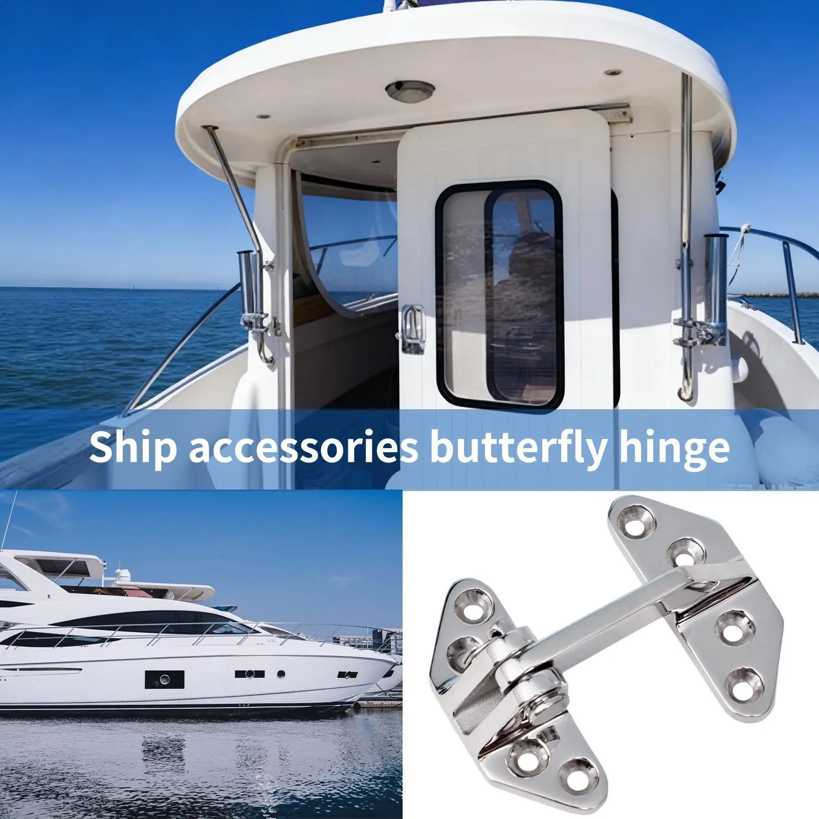 Stainless Steel Hinge Marine-Grade Butterfly Design Support Heavy Duty Hinges For Boat Outdoor Gate Shed Furniture Cabinet