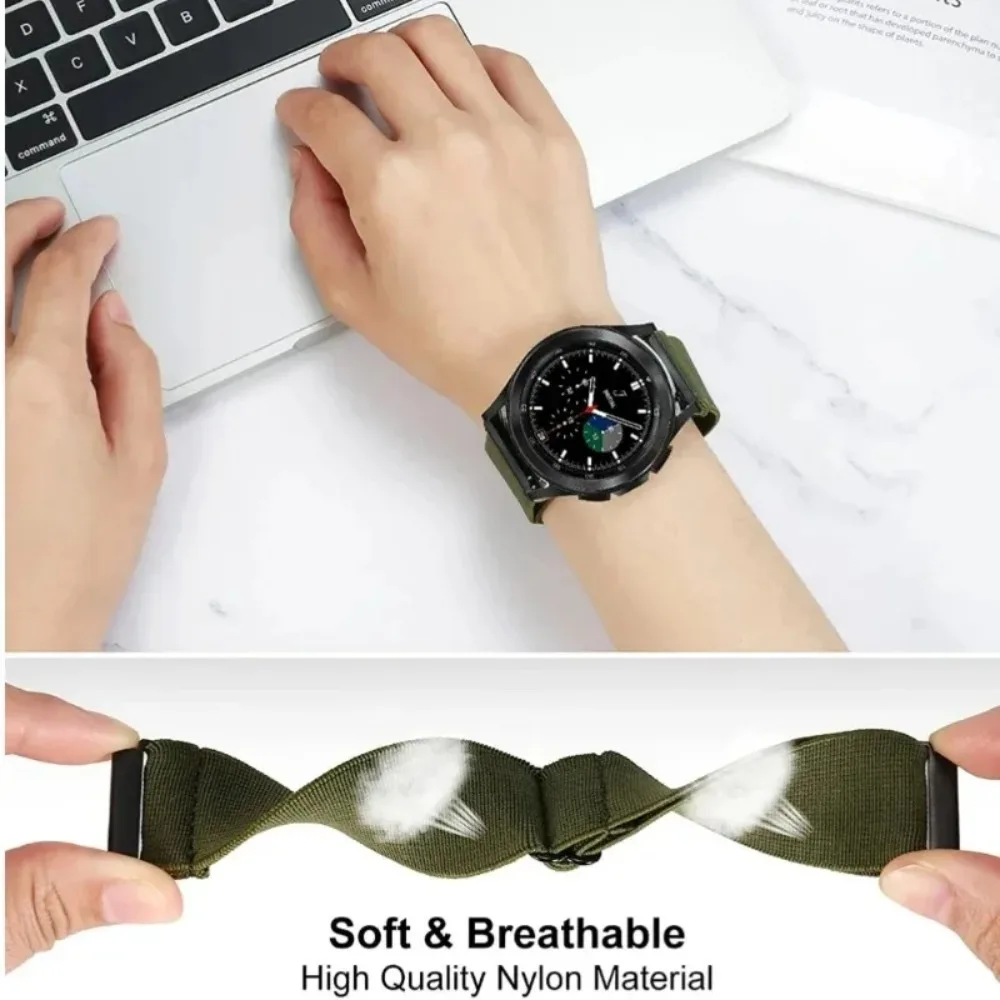 Nylon Loop Strap - 20/22mm Breathable Sports Band