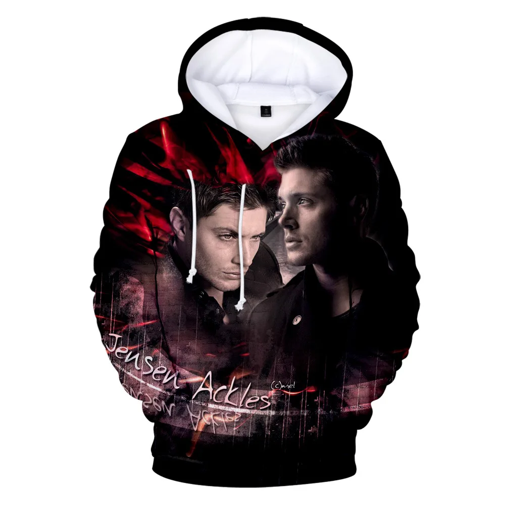 

Supernatural 3D Print Women/men Hoodies Sweatshirts Winchester Brothers Sam and Dean Funny Hooded Jacket Casual Sportswear