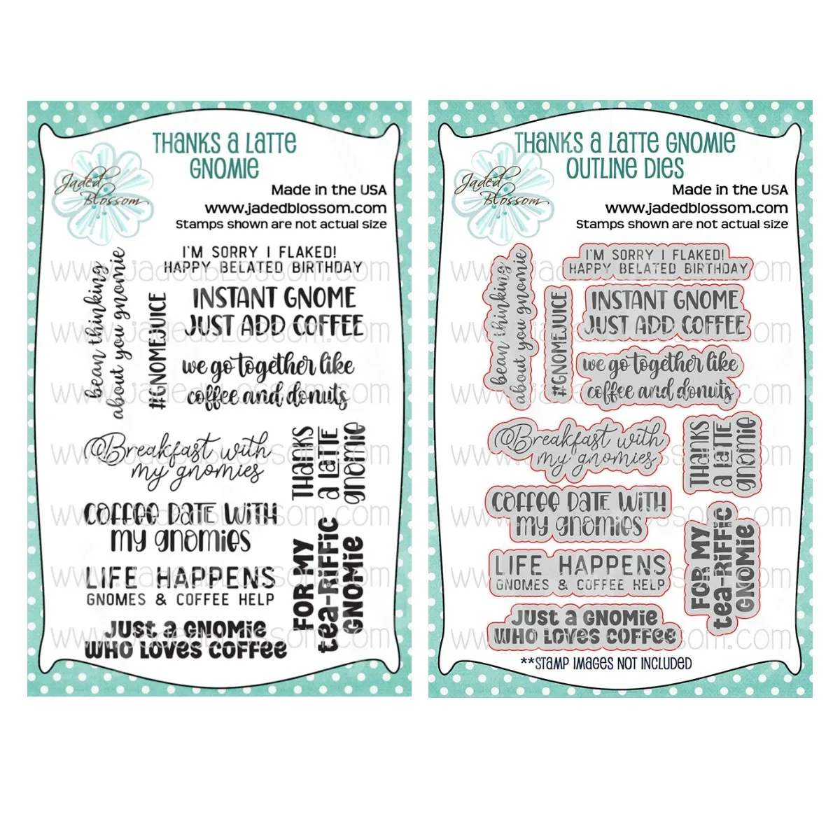 

Thanks a Latte Gnomie Die Metal Cutting Dies Scrapbooking DIY Album Making Paper Card Embossing Craft Supplies Decoration