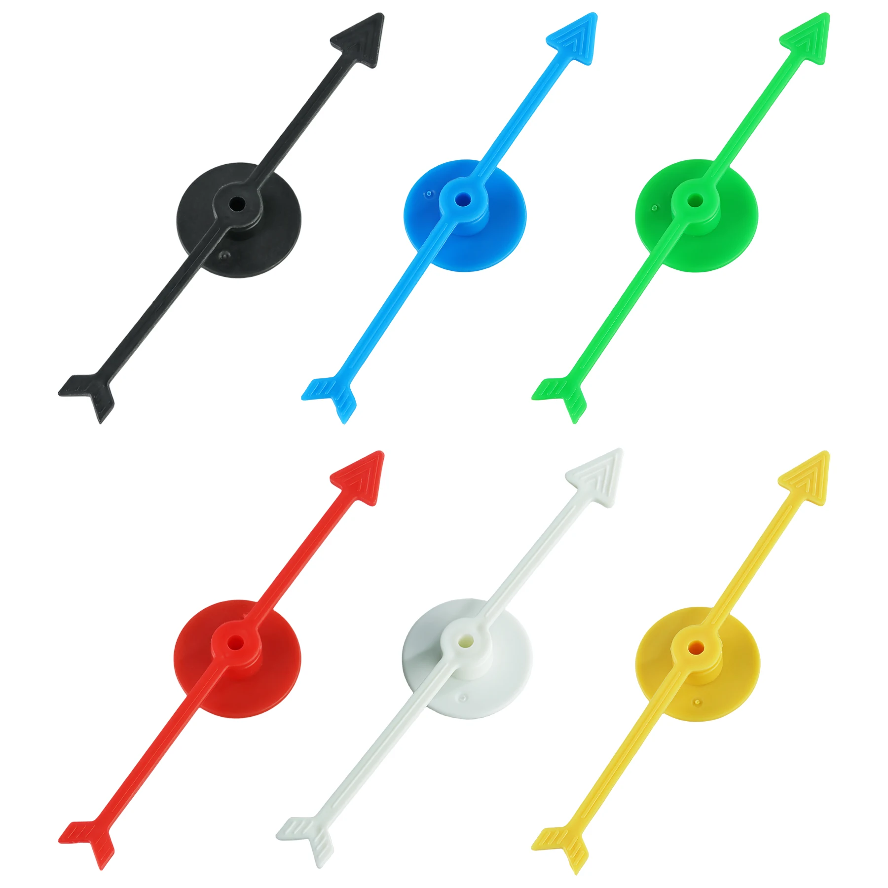 6pcs Plastic Arrow Pointer for Party DIY Board Game School Classroom Home Using Board Spinner