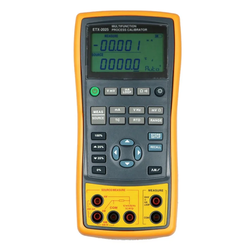 

Accuracy 0.05% Etx-2025 Multifunction Process Calibrator for Measure Output Voltage Current Resistance Frequency Thermocouple