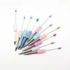 20pcs DIY Starry Sky Sugar Diamond Beaded Pen Handmade Sugar Diamond Advertising Promotion Beadable Ballpoint Pens Stationery 1