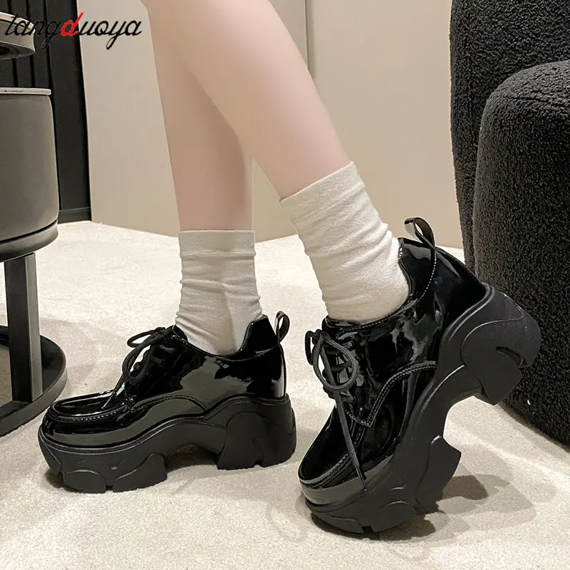 

Женские туфли-лодочки из ПУ кожи, на шнуровке