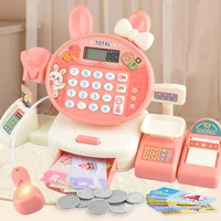 Children's Cash Register Toys for Kids Play House Games Set Simulation Supermarket Cash Register Educational Toys Children Gift 1