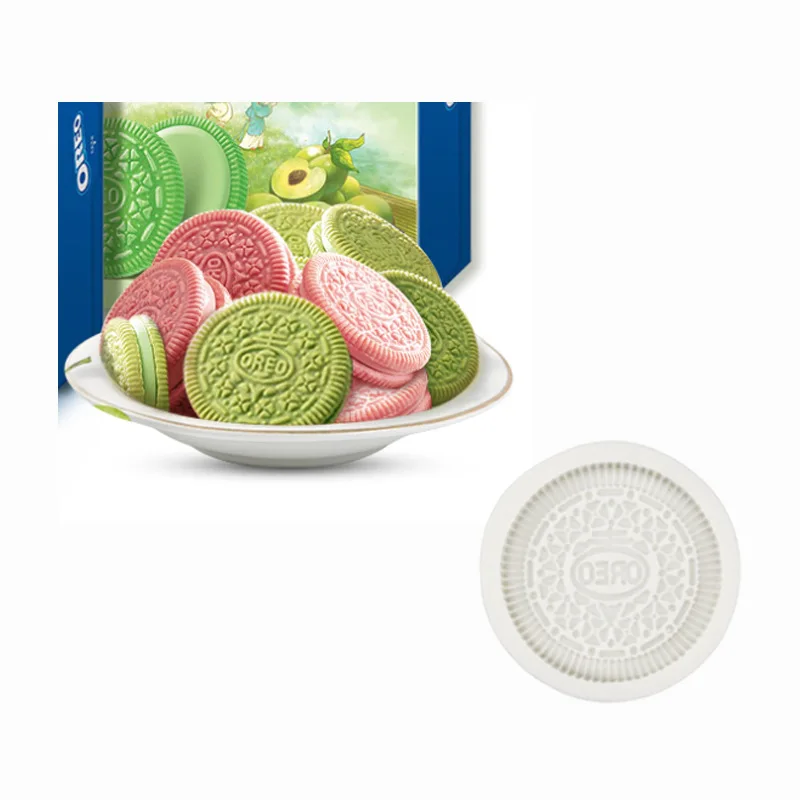 3D OREO Cookies Design Silicone Mold DIY Fondant Chocolate Mould