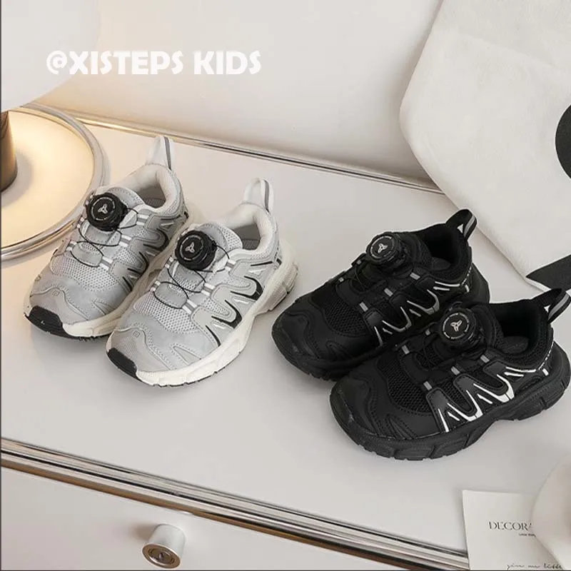 

Детские повседневные кроссовки От 1 до 12 лет, черные, серые, высококачественные дышащие детские спортивные туфли для девочек и мальчиков, обувь для бега на открытом воздухе Infantil