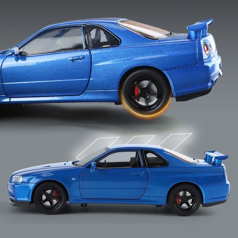 1:24 日産スカイライン GTR R34 ワイルド・スピード スケール