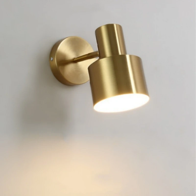 OMEE Black Gold Indoor Lighting For Home Bedroom Wall Lamp Modern Minimalist LED Lights Aisle Beside Living Room Wall Sconce