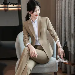 2022 primavera outono high end terno profissional conjunto feminino casual camisa calças blazers jaqueta de três peças calças de moda coreana