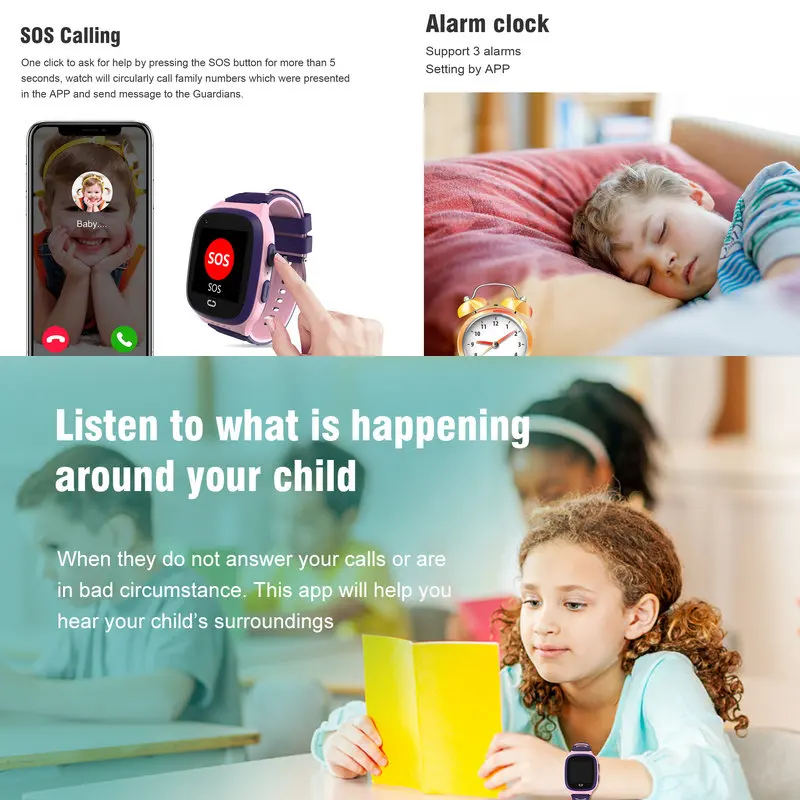 ���ο� ����Ʈ ��ġ Ű�� 4G GPS Wifi Traker ���� ��ȭ SOS Ʈ��Ŀ IP67 ��� ��� Smartwatch ī�޶� �ҳ� �ҳ� ����