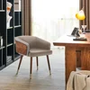 Modern Upholsted Accent Dining Chairs Set of 2,Mid-Century Faux Leather with Walnut for Kitchen,Office Waiting Room Arm Sitting 4