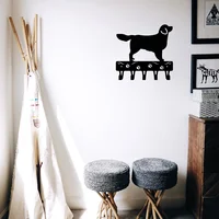 Golden Retriever - Key Rack & Dog Leash Hanger - 6inch / 9 Inch Wide Key Holder Wall Hat Hook Hanger In The Hallway 1