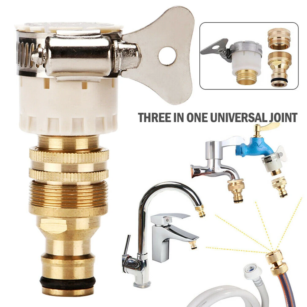 

Hose Tap Adapters Faucet Tap Connector Mixer Hose Adapter Tube Joint Fitting Garden Watering Tools 15mm-23mm