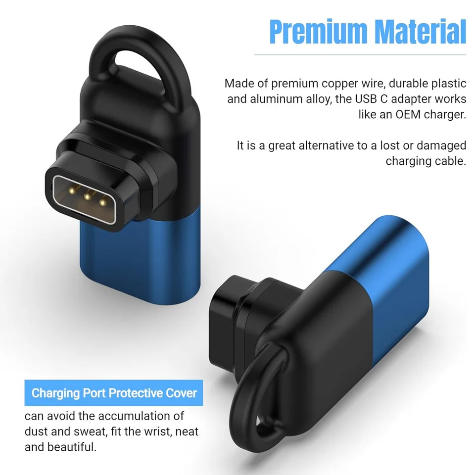 Adattatore Di Ricarica USB-C A Connettore Magnetico Per Coros Pace 2 / Apex / Vertix – Convertitore Con Chip Intelligente