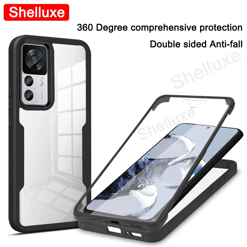 360 Full Body Clear Case Shelluxe Silicone Double-Sided Cover