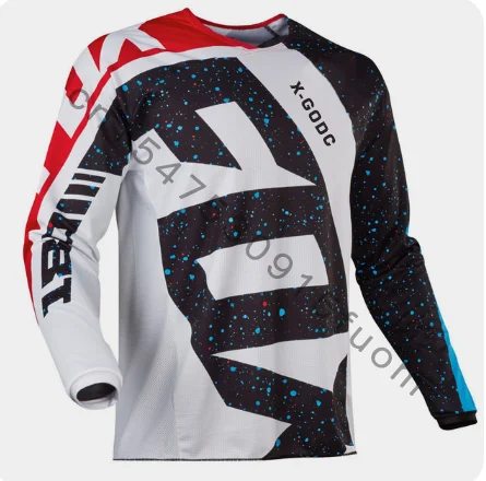 

X-GODC Fox 2023 Motocross Downhill Jersey MTB Off-Road Quick Dry Breathable Cycling Jeresy