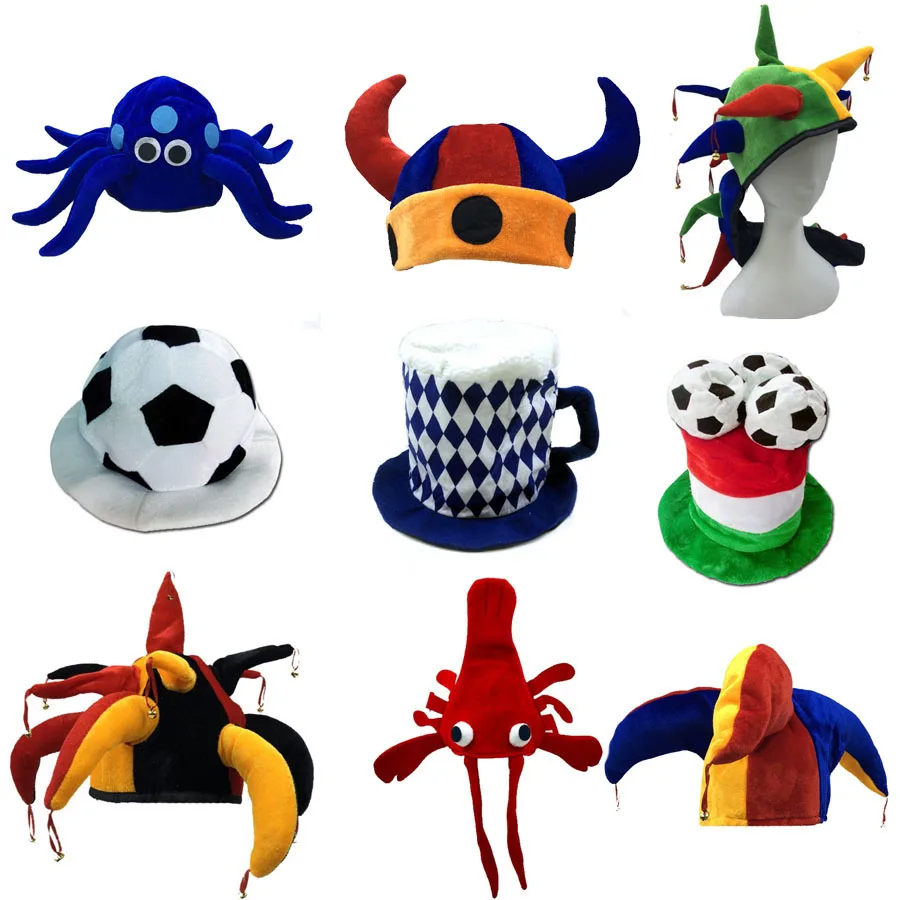 

Kids Children Adult Pizza Hamburger Roasted Turkey Football Lobster Clown Hat Silly Costume Party Favors Easter Props Halloween