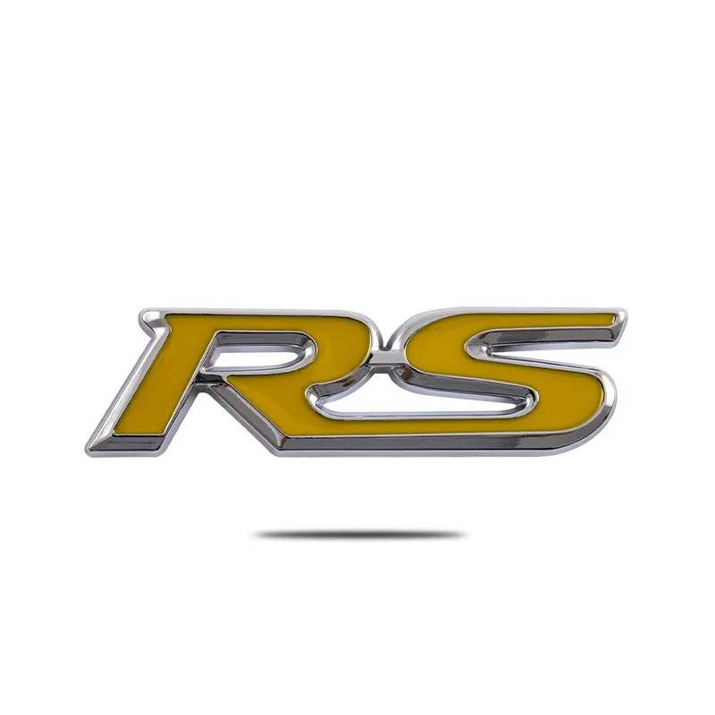 3D Metall Schwarz Blau Rot Logo RS Emblem Auto Kotflügel Abzeichen Heckklappe RS Aufkleber Auto Zubehör – Detail 12