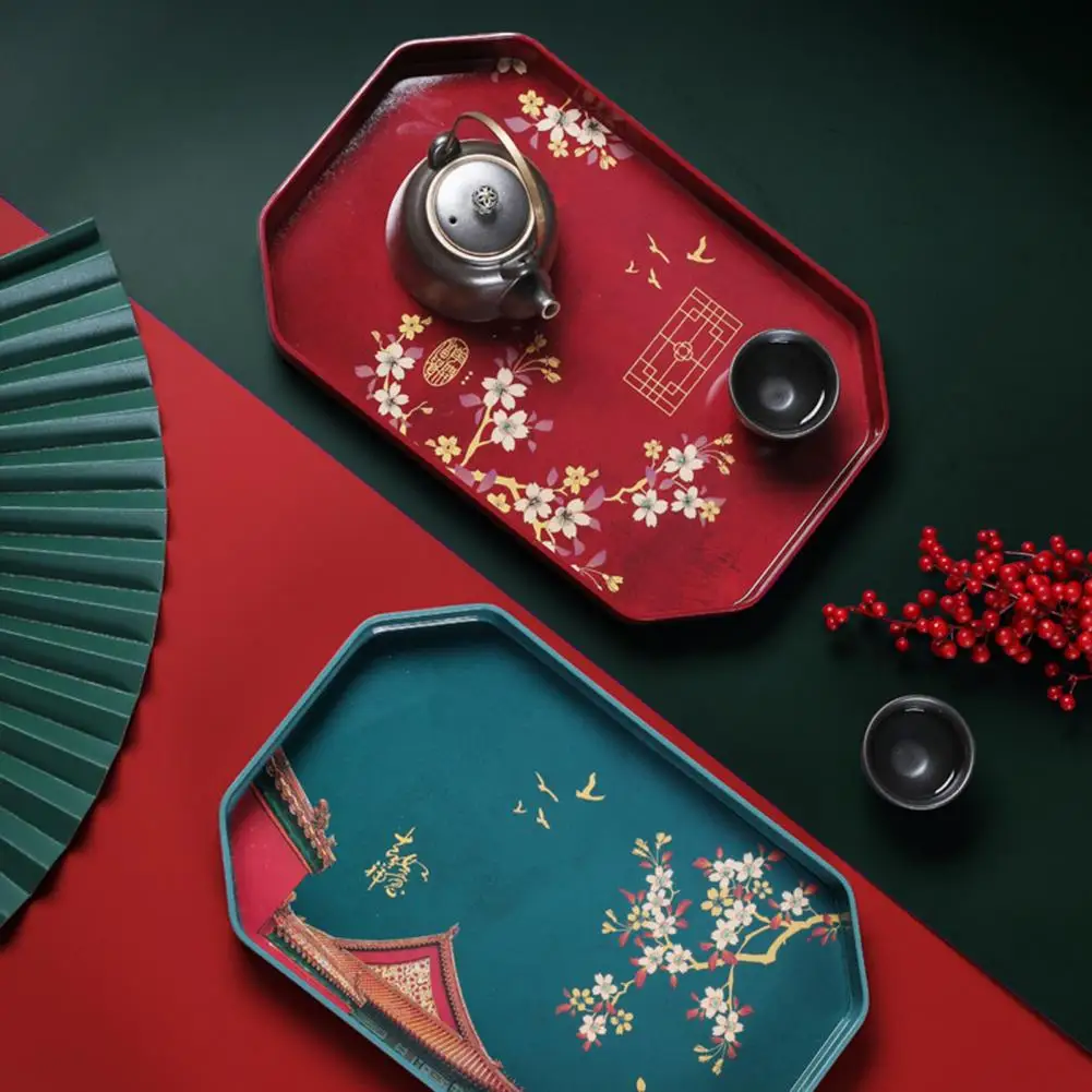Tea Tray Chinese Traditional Square/Round Serving Tray