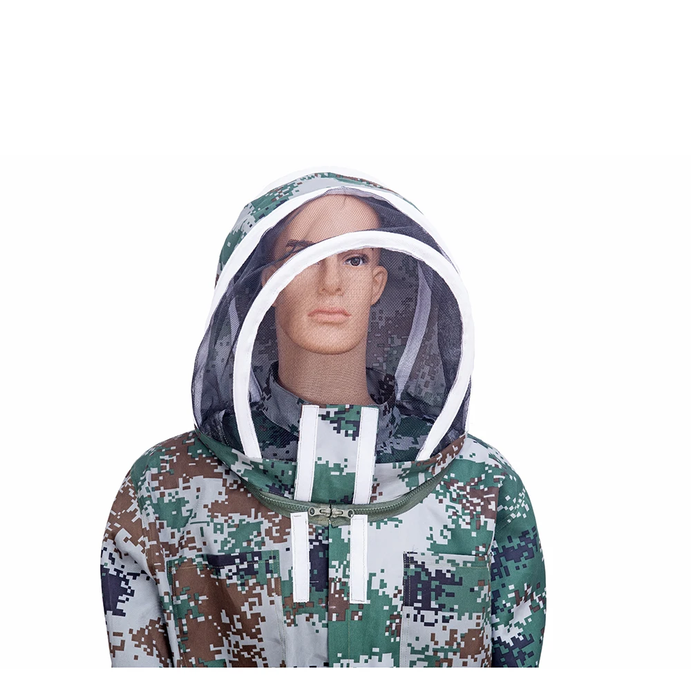 1 set Beekeeping Suit Beekeepe Clothing Beehive Equipment Camouflage Breathable Anti Bee Coverall Professional Apiculture Toolso Beekeeping Suit Beekeeping Clothing