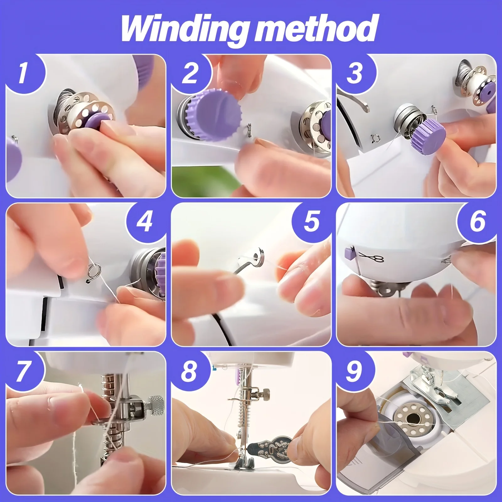 New home portable sewing desktop automatic sewing machine with light multifunctional mini fashion small sewing machine