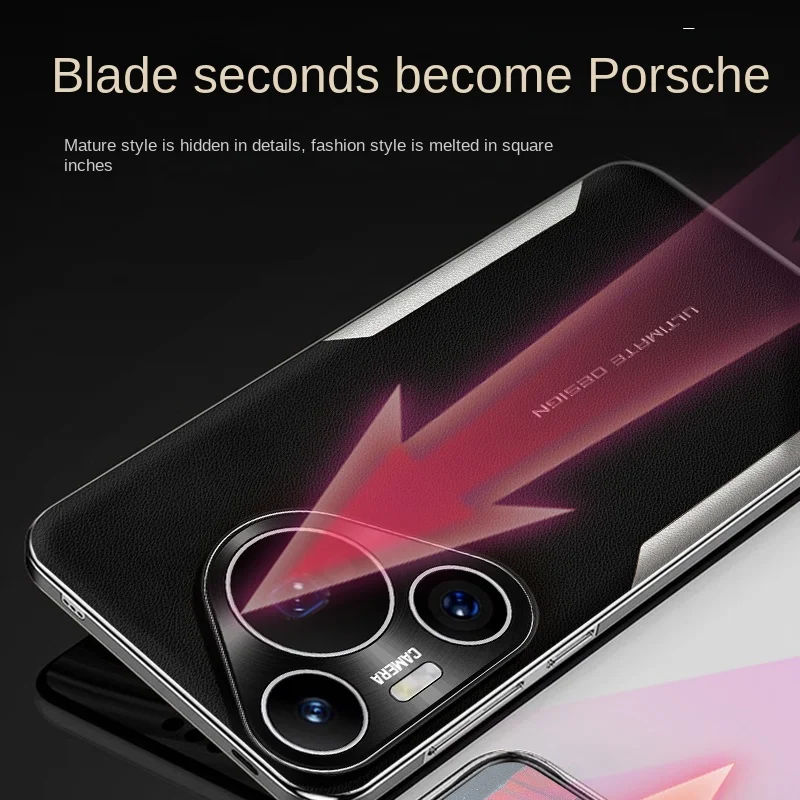 Classic Leather Electroplated Bumper TPU Phone Case