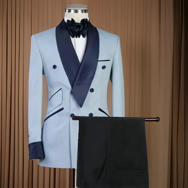 Lapel Sequin Slim Fit Groom Party Suits