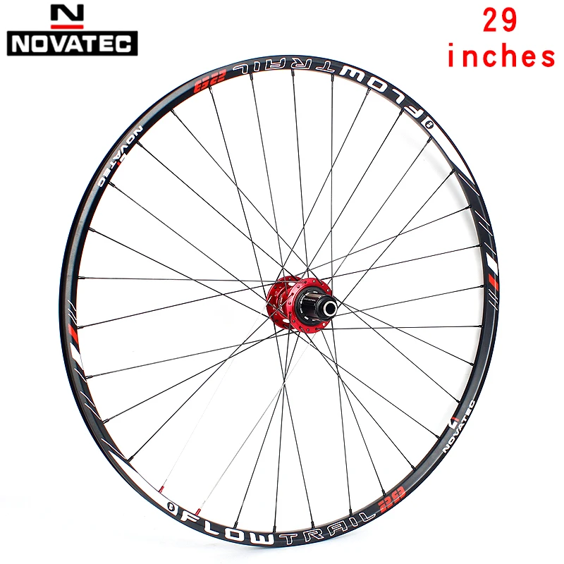 Novatec-Mountain Bike Wheel Set, MTB, 29 Inch Bearing, Aluminum Alloy, 7-11S Disc Brake, 32H Bucket Axle, Bicycle Wheel