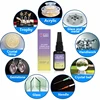 UV Glue Kit Super Bonding & Welding UV Clear Glue with Black Light,5 Second Quick-Drying for Bonding Glass, Metal, Plastic 6