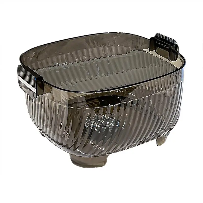 

Fruit Washing Bowl Microporous Large Capacity Multi-Functional Drain Basket Microwave And Dishwasher Safe Kitchen Colander