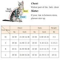 Cat Puppy Outdoor Walking Supplies Fashion Pet Harness and Leash Set for Small Dogs Cats Breathable Durable Kitten Harnesses 2