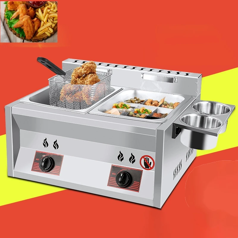 Industrial And Commercial Potato Chips Chicken Temperature Control Frying Pan Leisure Food Manufacturing Machine Frying Machine