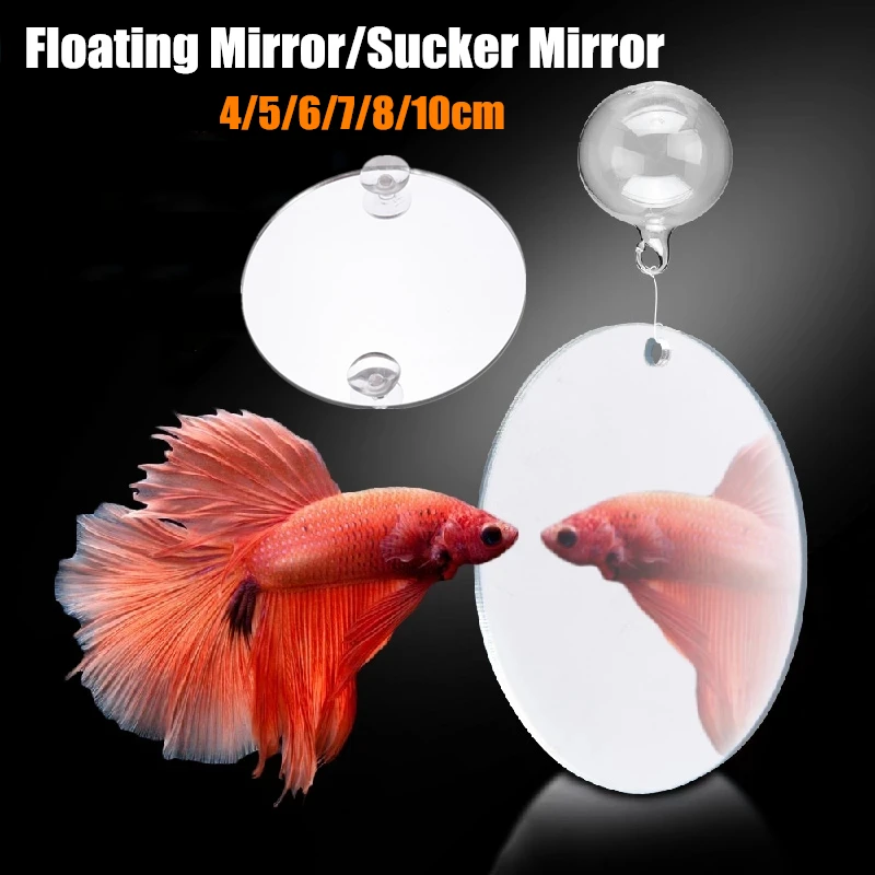 AcrylicAquariumBettaMirrorFishTankFloatingMirrorForFishBetta