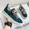 New Spring Popular Shoes with Thick Sole Printed Men's Trendy and Unique Design, Versatile Elevated Board Shoes, Casual Shoes 1