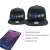Unisex Baseball Cap USB Rechargeable Bluetooth APP Programmable LED Scrolling Message Display Board Hip Hop Street Snapback Hat 5