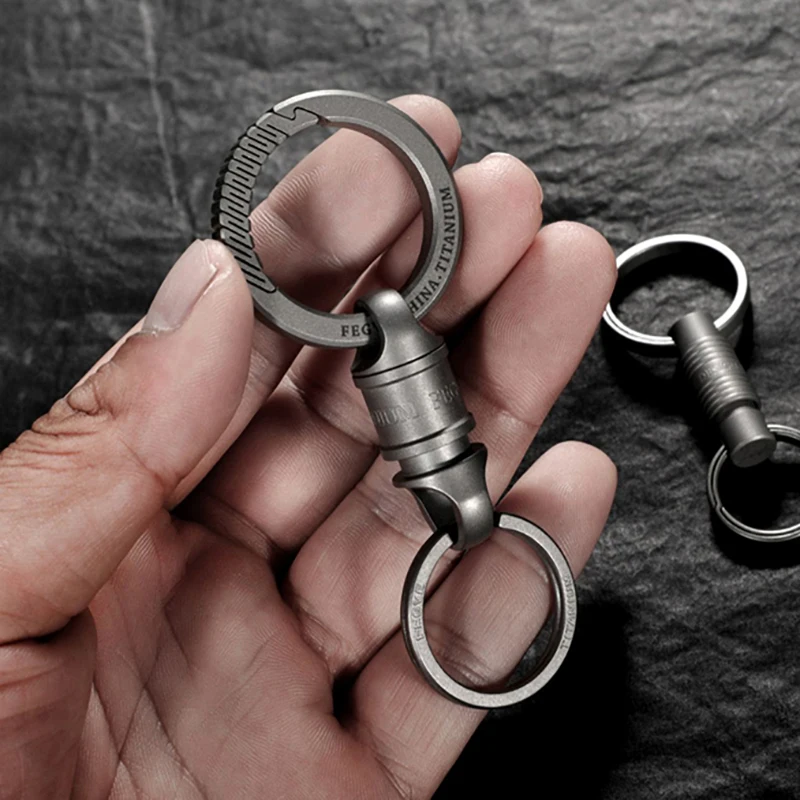 Portachiavi in pelle cuoio per cintura - leather keyring Key chain ... | su