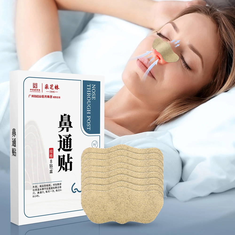 

8pcs Nose Discomfort Patch Nose Ventilation Nasal Congestion Rhinitis Through Plaster Better Breathing Anti Snoring Nose Sticks