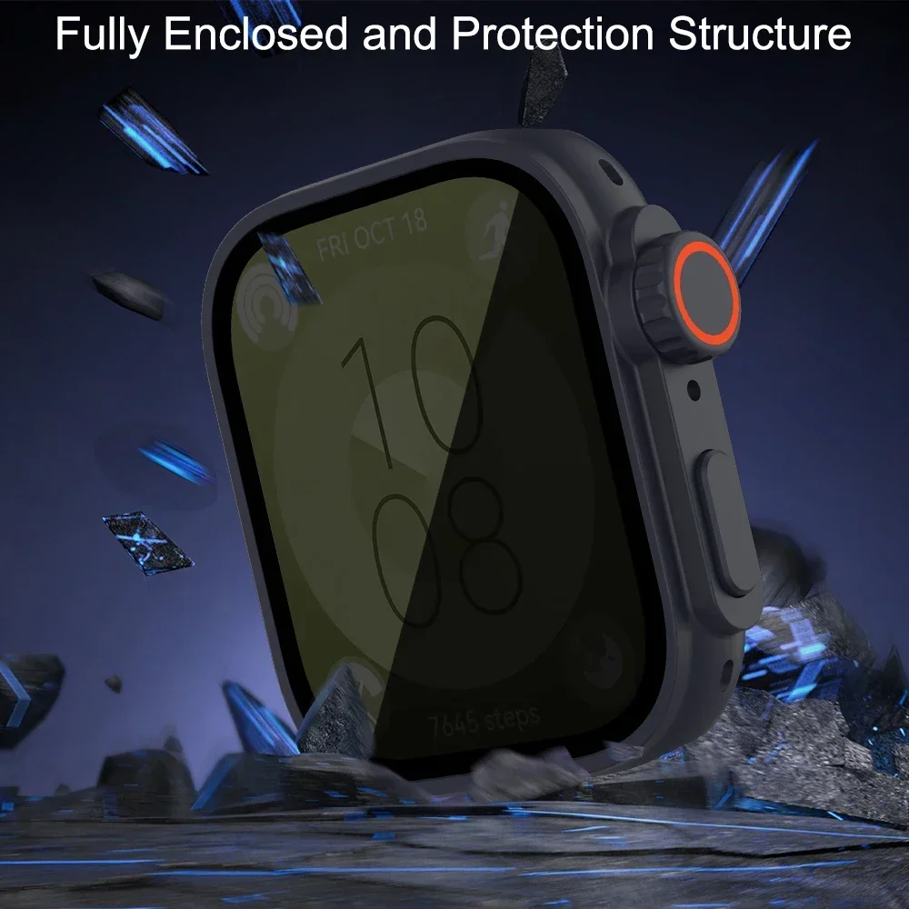 Ultra Anti-Peeping Screen Protector with Hard Bumper Cover