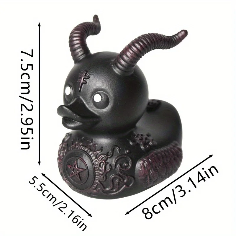 Duck Satan Punk Resin Craft - Halloween Room Decoration