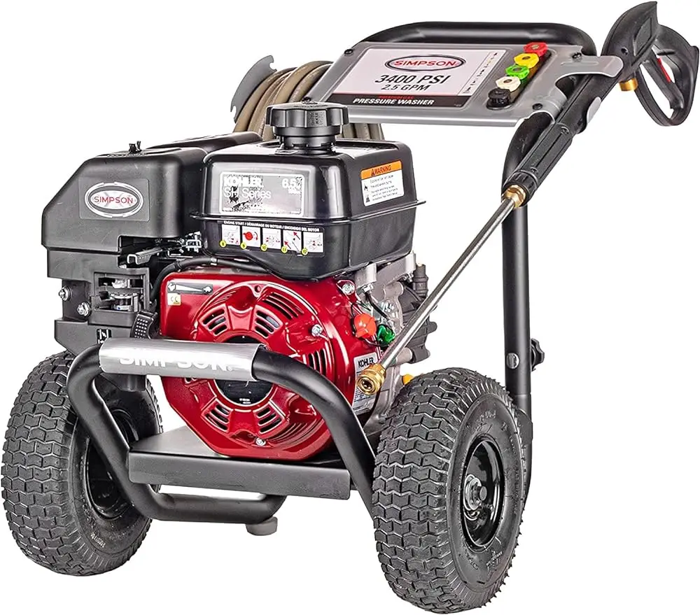 

3400 PSI газовая мойка высокого давления, 2,5 GPM, Kohler SH270, включает распылитель и удлинительную палочку,